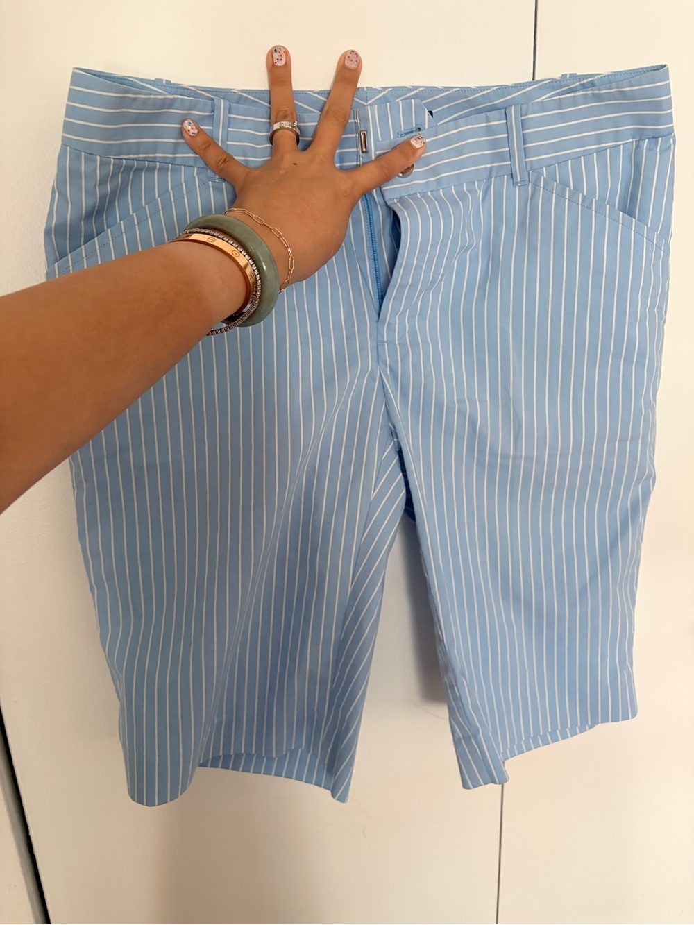 Polo Ralph Lauren Light Blue Pinstripe Golf Shorts